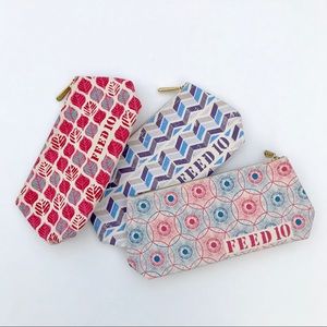 Clairins FEED 10 Cosmetic Canvas Pouches